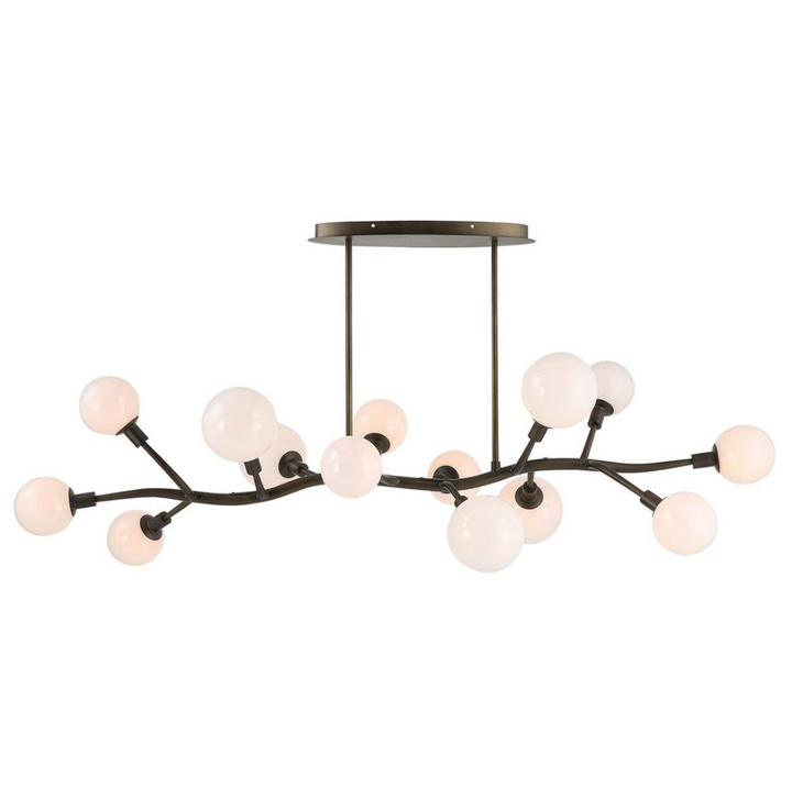 Meandering 14-Light Pendant, Bronze - 13 Hub Lane   |  Pendants
