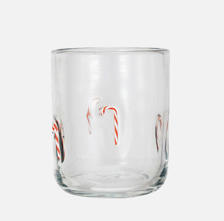 Drinking Glass w/ Embedded Holiday Icon