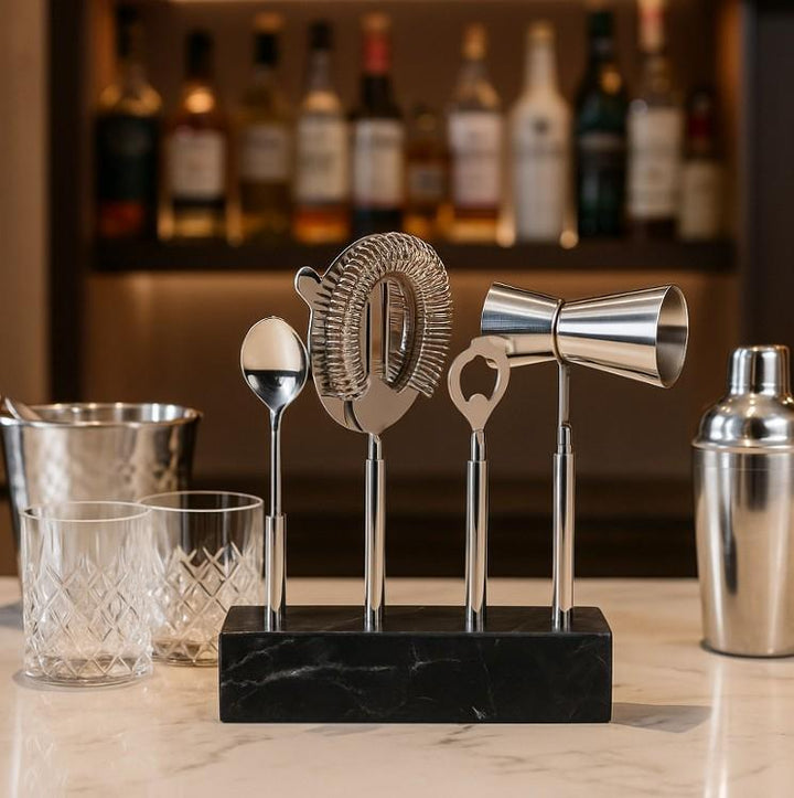 Edgewind Bar Utensil Set, Black