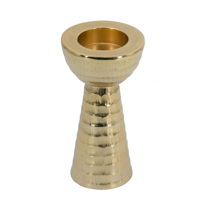 Handmade Gold Candle Holder - 13 Hub Lane   |  
