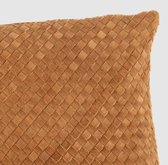 Waffle Weave Suede Lumbar, Camel - 13 Hub Lane   |  