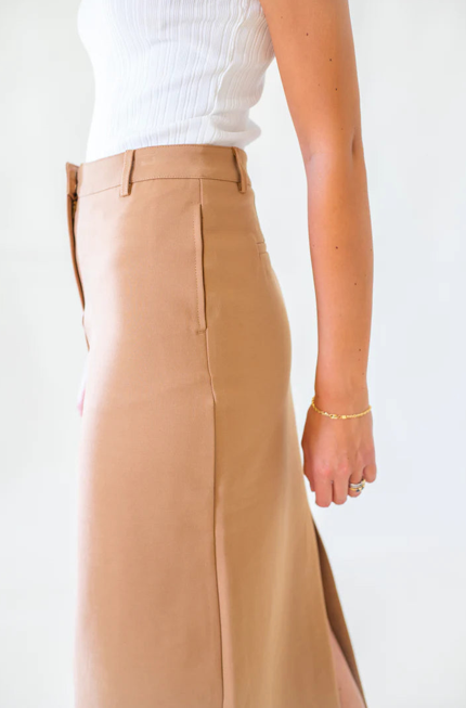 Lowi Long Skirt, Camel