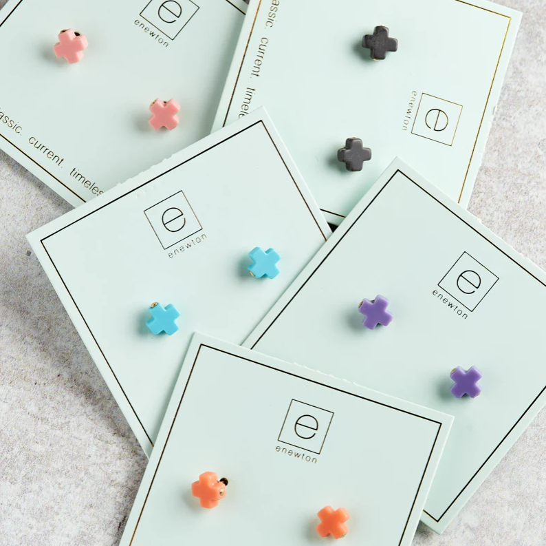 enewton signature cross studs