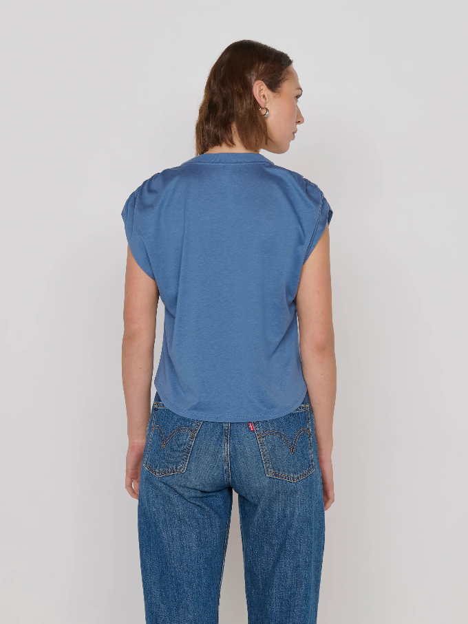 Frankie Luxe Muscle Tee, Bella Blue