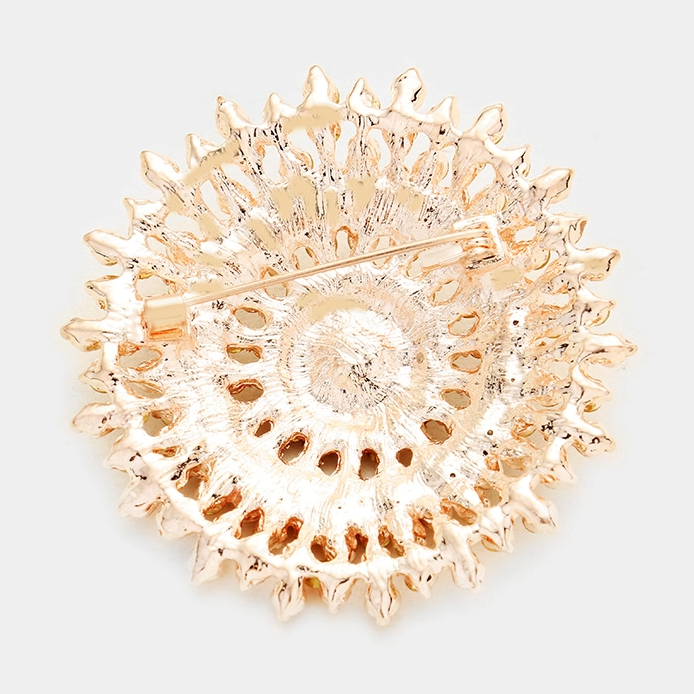 Glass Crystal Bubble Brooch - 13 Hub Lane   |  