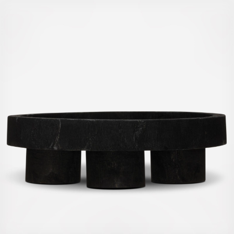 Paulownia Wooden Pedestal Tray
