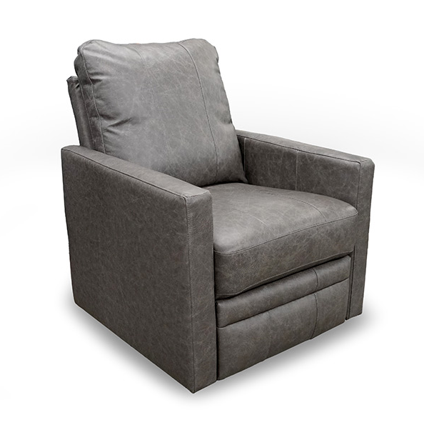 Giana Leather Power Swivel Barrel Recliner - Thumbnail 2