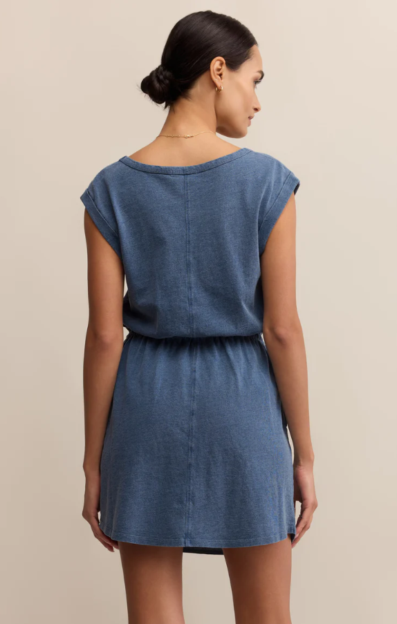 Dayshift Jersey Mini, Vintage Indigo - 13 Hub Lane   |  Mini Dresses