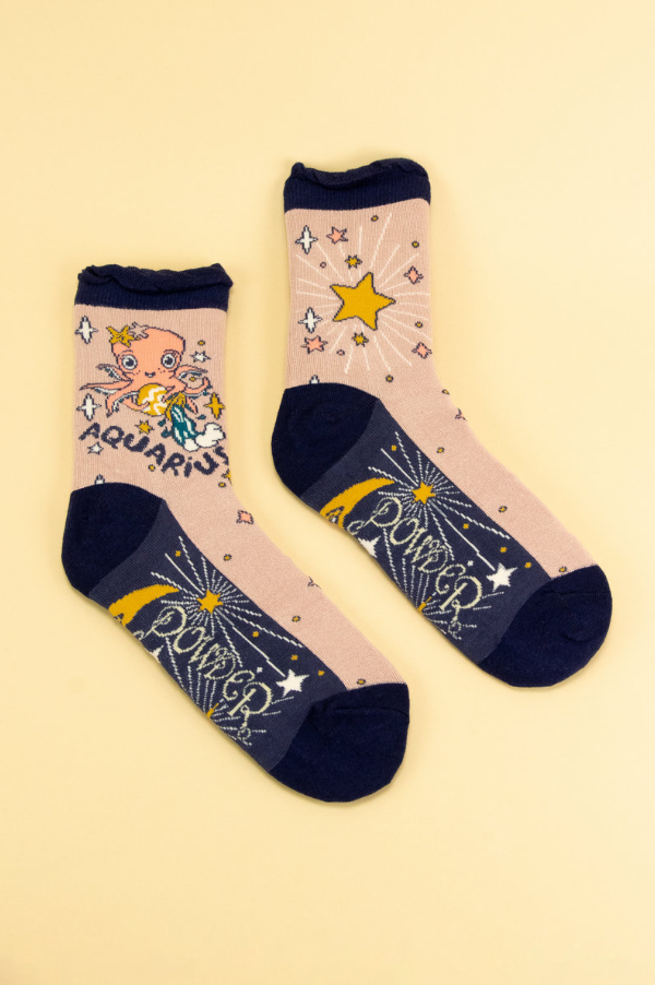 Aquarius Zodiac Socks