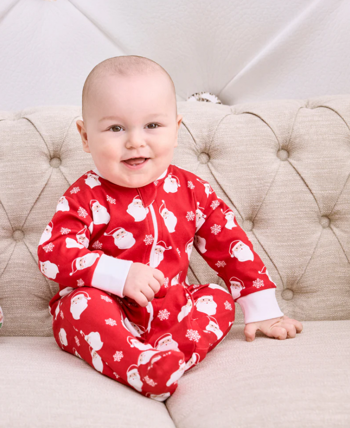 Smiling Santas Zip Footie - 13 Hub Lane   |  Footies
