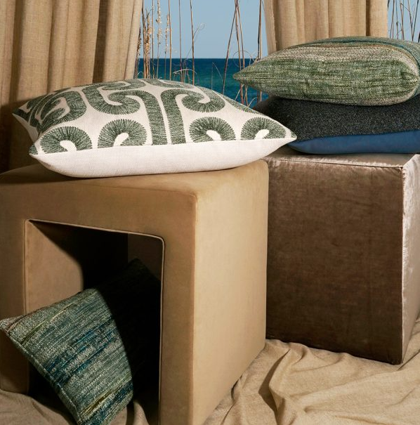 Sansone Pillow, Peacock - 13 Hub Lane   |  Decorative Pillows