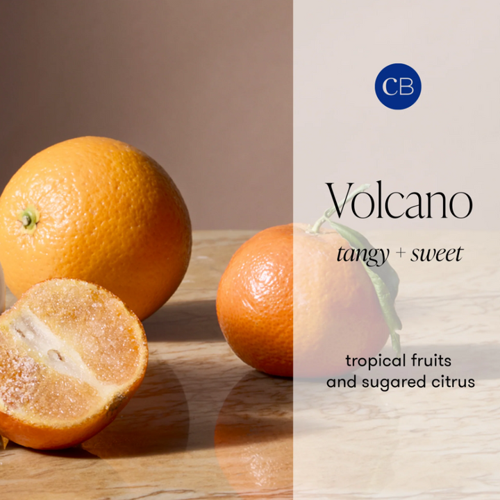 Autumn Glow Volcano White Signature Candle - 13 Hub Lane   |  Volcano