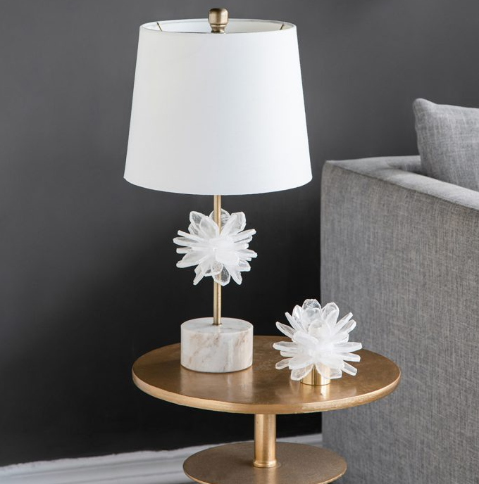 Selenite Stone Flower Candle Holder - 13 Hub Lane   |  