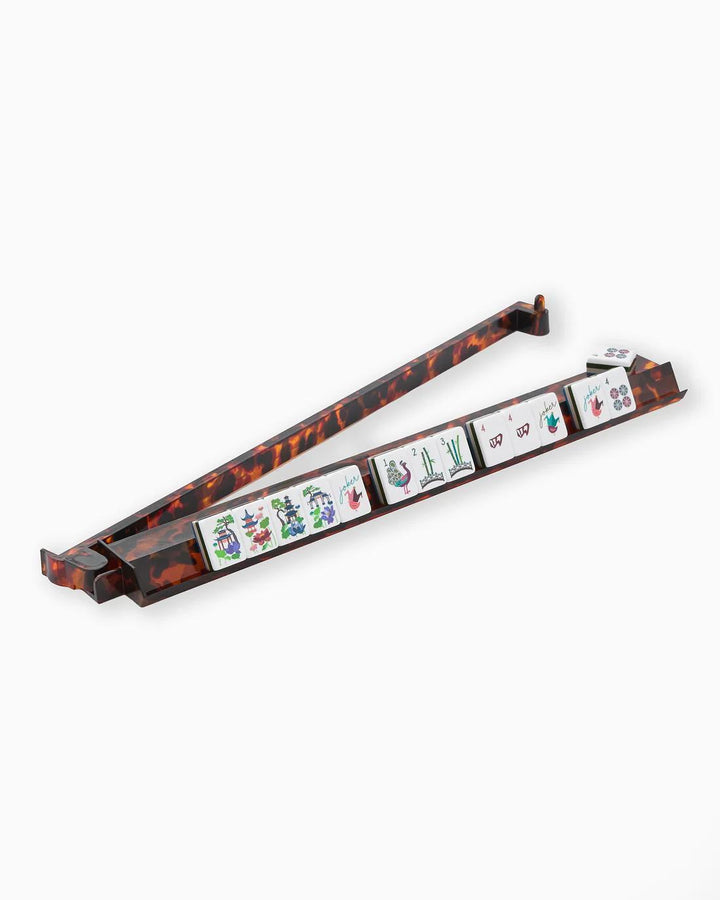 Acrylic Rack & Pushers Set, Tortoise Shell