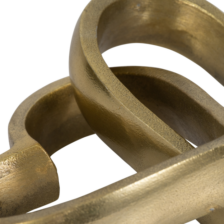 Metal Linked Hearts - 13 Hub Lane   |  Gold Deco