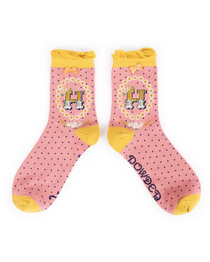 'H' Alphabet Socks