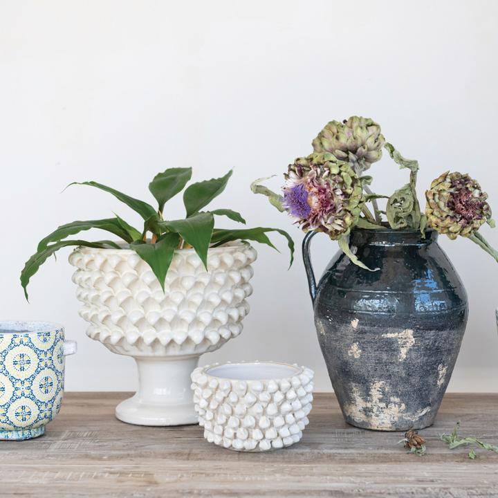Decorative Terra-Cotta Vase