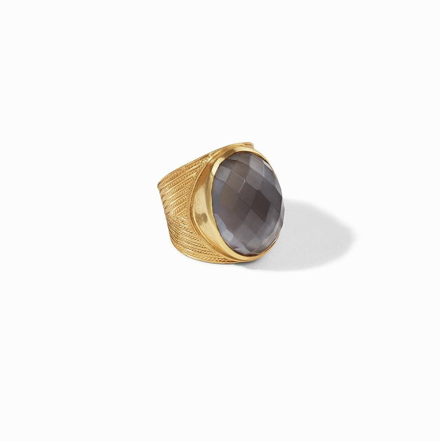 Julie Vos Verona Statement Ring Iridescent Charcoal Blue - 13 Hub Lane   |  