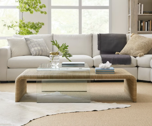 Amani Rope & Glass Cocktail Table - Thumbnail 2