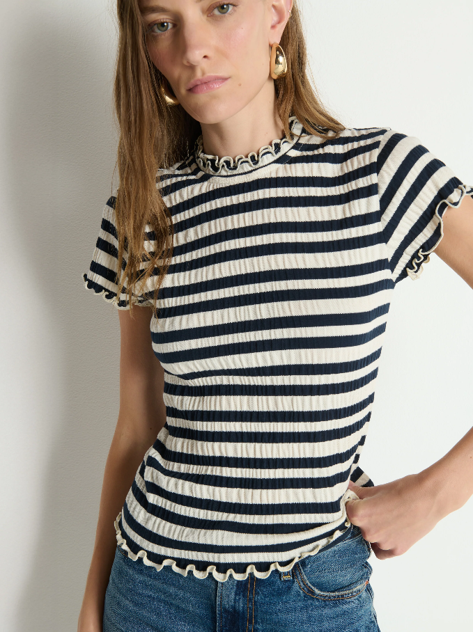 Nation LTD Natalia Top, Crinkle Stripe - 13 Hub Lane   |  