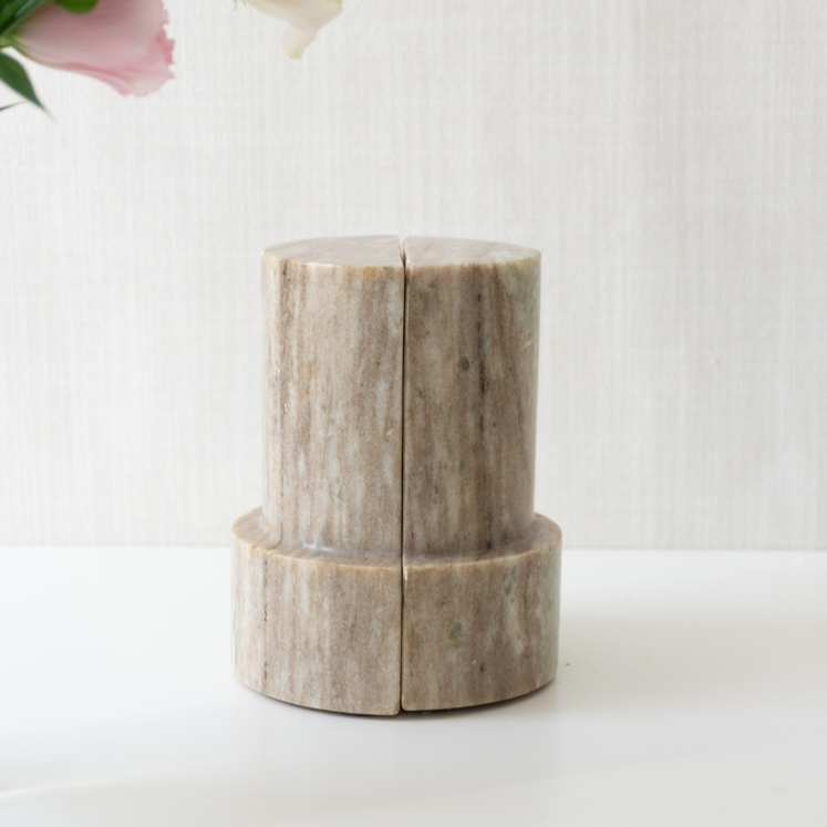 13 Hub Lane Marble Column Bookends - Thumbnail 2