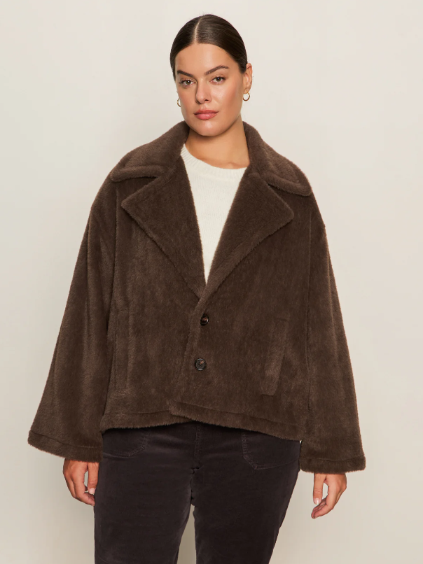 Colette Fur Jacket, Choco Chip - 13 Hub Lane   |  Fur Jackets