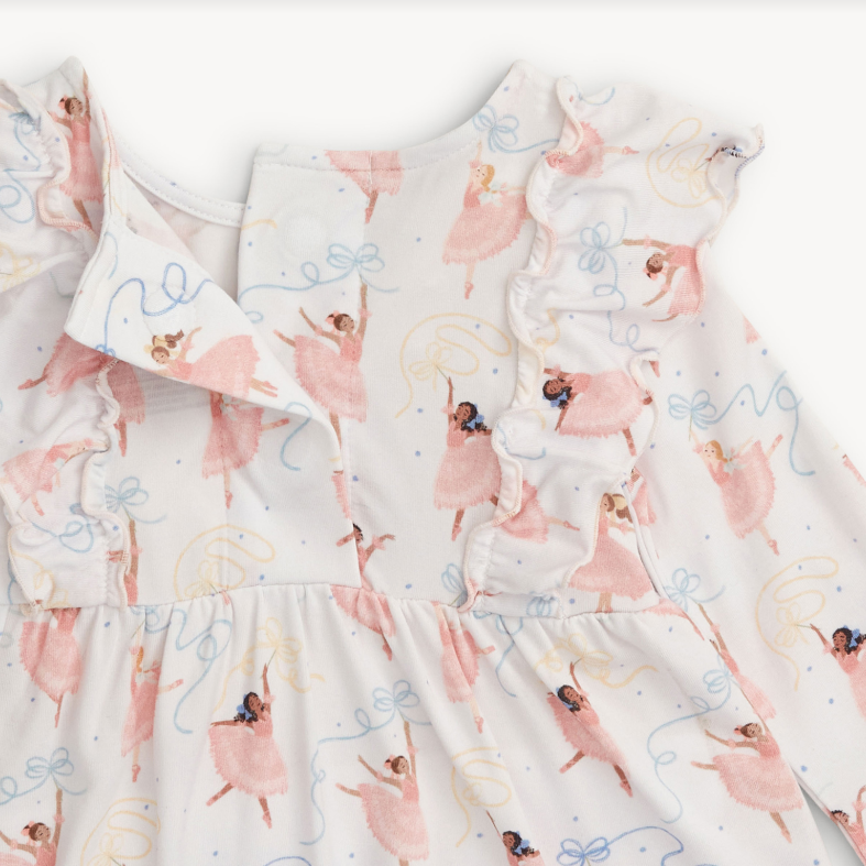 pretty plies modal dress w/ ruffles + legging set - 13 Hub Lane   |  Girls Pants Sets