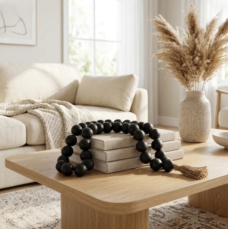 Double Beaded Garland w/ Tassel