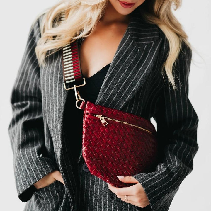 Westlyn Woven Bum Bag, Cherry Red