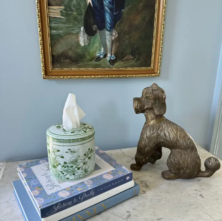 Jade Floral Tissue Vessel - 13 Hub Lane   |  