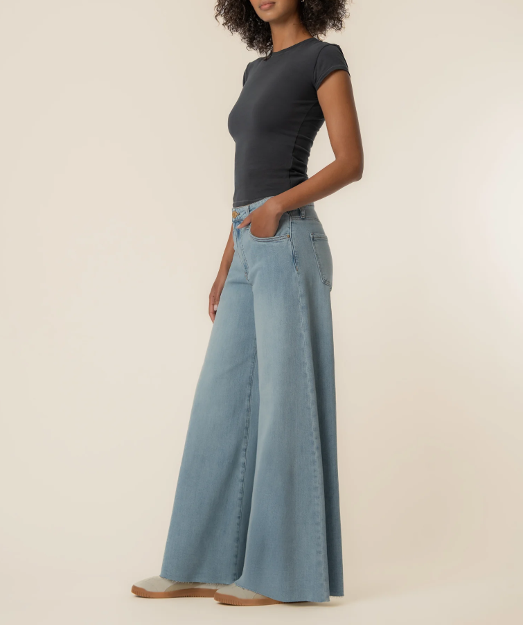 Kut From the Kloth Blake High Rise Super Wide Leg, Transcendent - 13 Hub Lane   |  Wide Leg Jeans