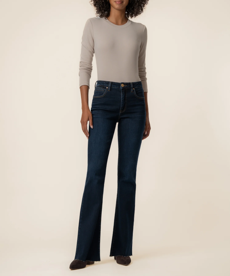 Kut From the Kloth Ana High Rise Flare Raw, Wave
