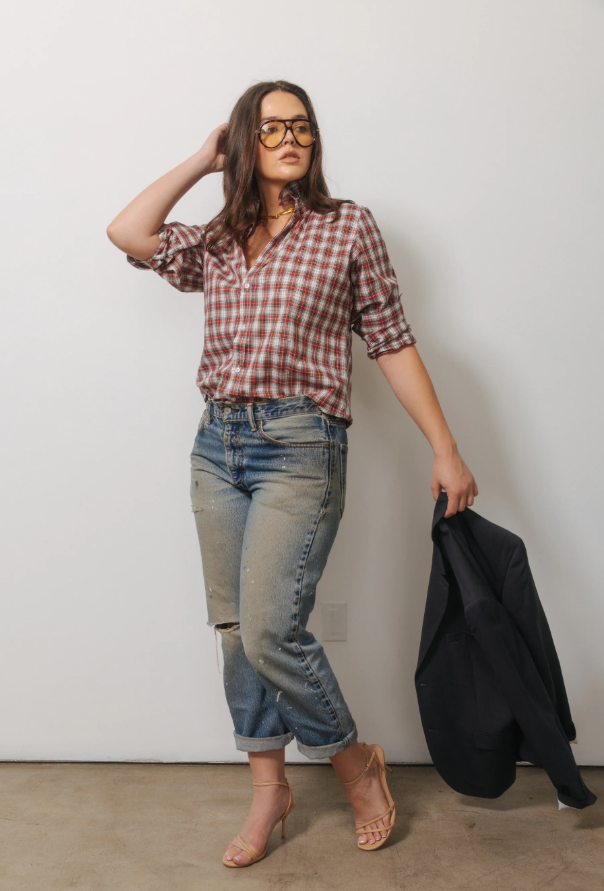 KMJ Quarantina Holiday Plaid Shirt