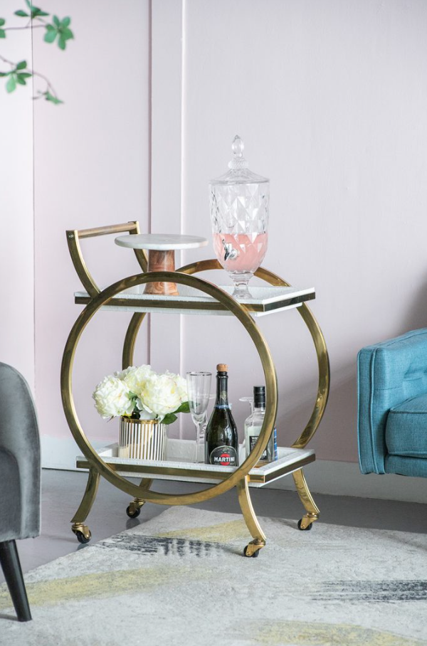 Quentin Bar Cart - 13 Hub Lane   |  Bar Carts