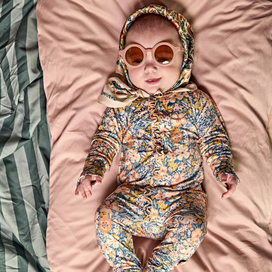 flora modal ruffle convertible coverall