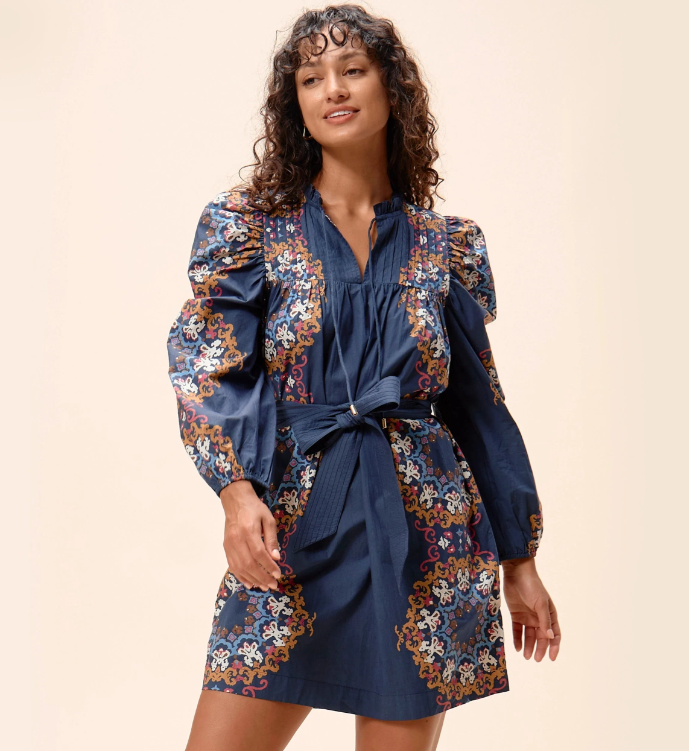 Ivana Mini Dress, Venezia Blue - 13 Hub Lane   |  Mini Dresses