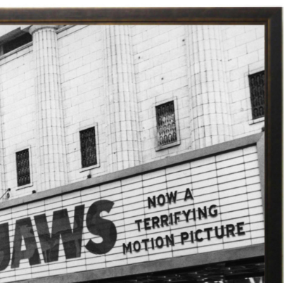 Jaws at the Rivoli Theater, 1975 - 13 Hub Lane   |  Photography