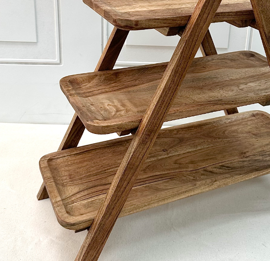 Wooden 3-Tier Stand - 13 Hub Lane   |  