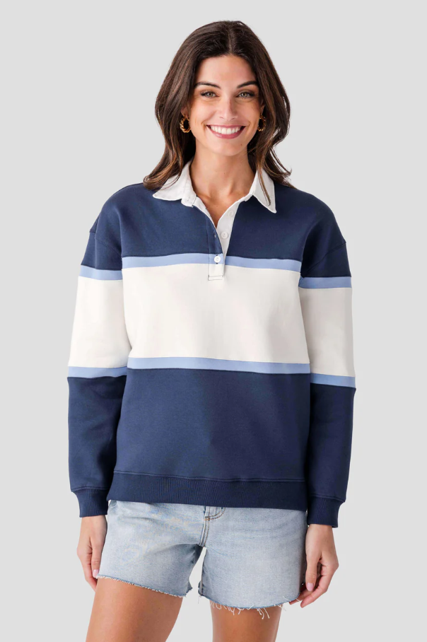 Esther Polo Pullover, Sea Blue Sugar - 13 Hub Lane   |  