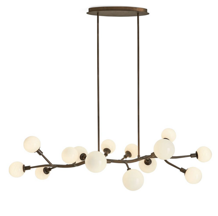 Meandering 14-Light Pendant, Bronze - 13 Hub Lane   |  Pendants