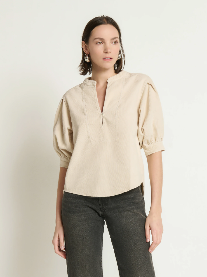 Nation LTD Emmett Top, Moonbeam - 13 Hub Lane   |  Puff Sleeve Tops