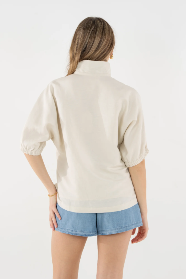 Poppy Top - Sandshell Linen - 13 Hub Lane   |  