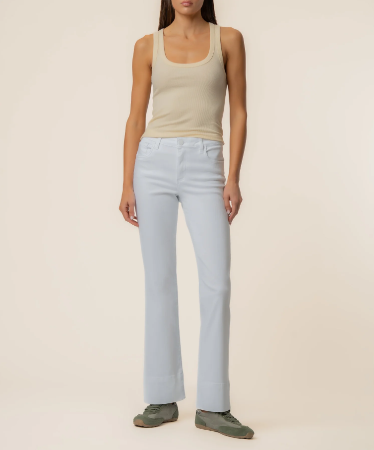Kut From The Kloth Kelsey Mid Rise Flare, Optic White