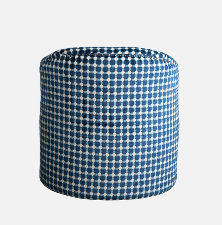Dotted Burnout Velvet Chair w/ Nailheads