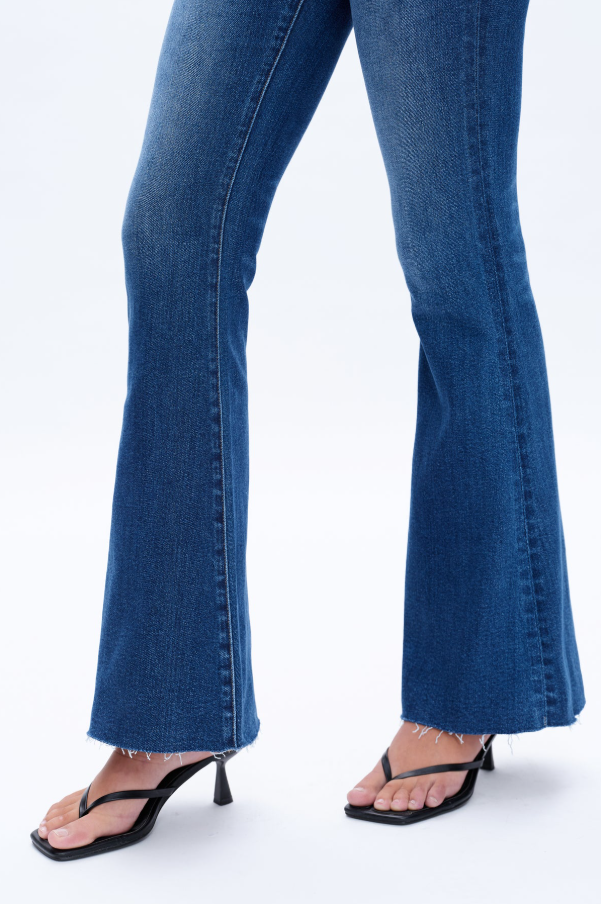 High Rise Flare Jeans, Midnight Thunder - 13 Hub Lane   |  Slim Flare Jeans
