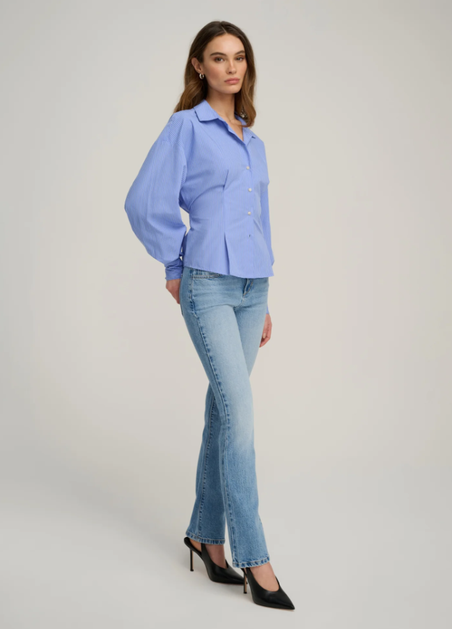 The Back Story Shirt, Blue & White Stripe