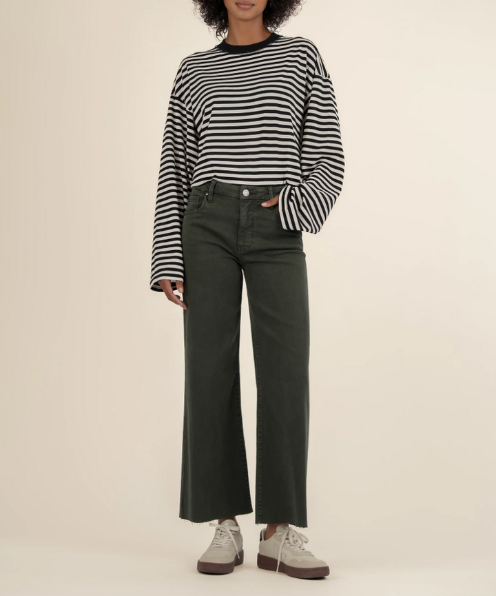 Kut From The Kloth Meg High Rise Wide Leg, Sherwood Forest - 13 Hub Lane   |  Wide Leg Jeans