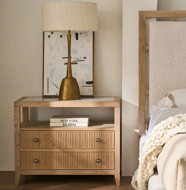 Carmen Two-Drawer Nightstand