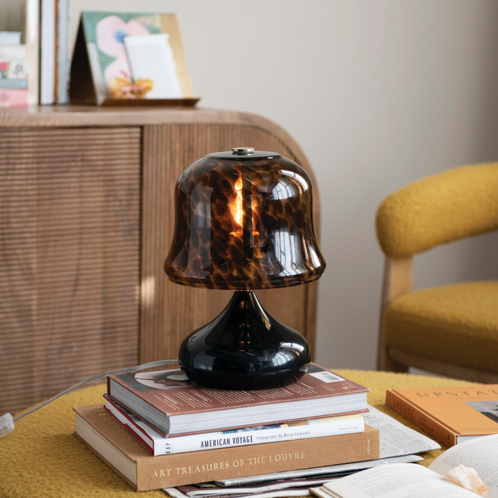 Hand-Blown Tortoise Glass Table Lamp