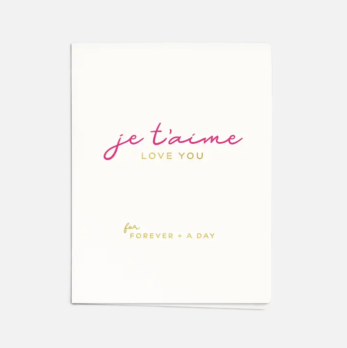 Je T'aime - 13 Hub Lane   |  I Love You Cards